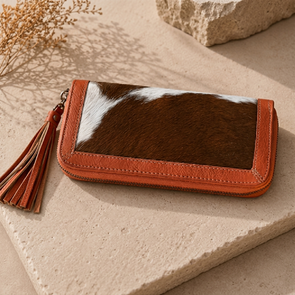 Cowhide Women's Hand Wallet