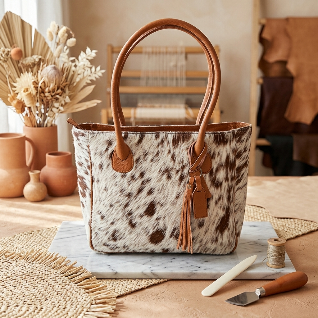 Cowhide Tote Bag
