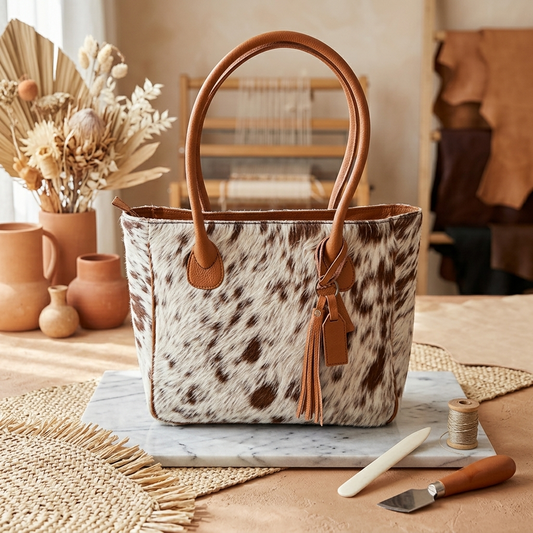 Cowhide Tote Bag