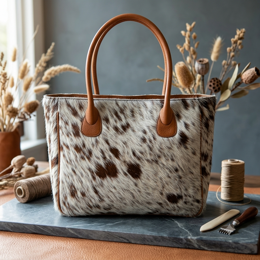 Cowhide Tote Bag
