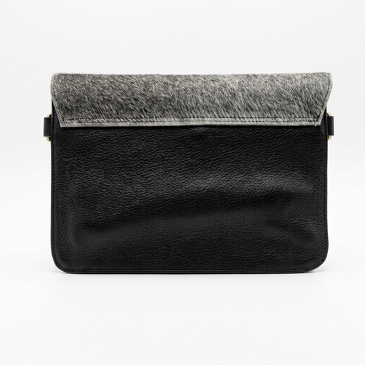 Cowhide Flip Crossbody Purse